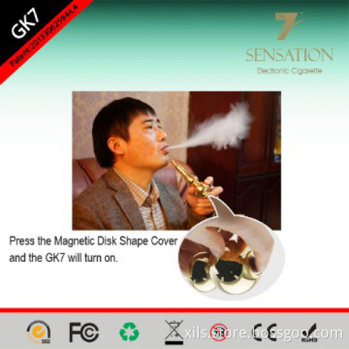 2014 New arrival own patent 18K gold plated GK7 electronic cigarette